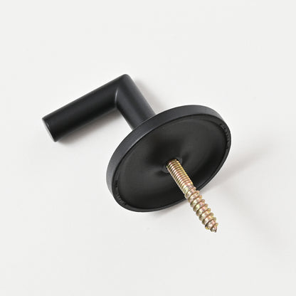 L-Shape Holdbacks Tiebacks Hooks, Black/Gold
