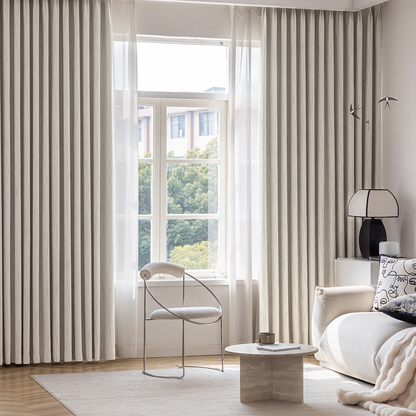 Custom-made structured blackout curtains · Asti 