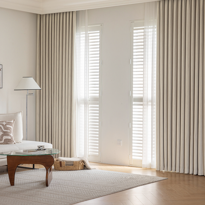 Custom-made structured blackout curtains · Asti 