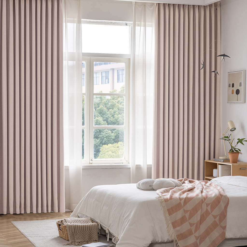 Custom-made structured blackout curtains · Asti 