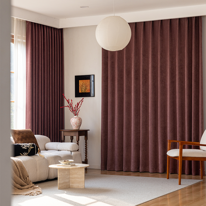Custom-made textured blackout curtains · Lucca 
