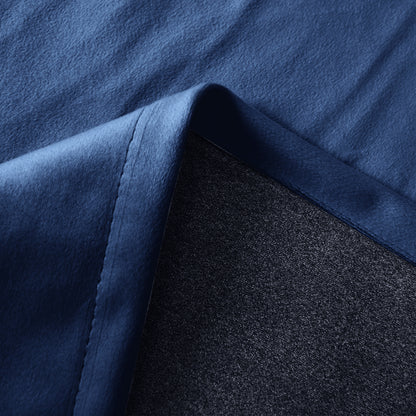 Rideau en velours épais, 1 panneau, bleu, 132 x 137 cm/132 x 160 cm/132 x 213 cm