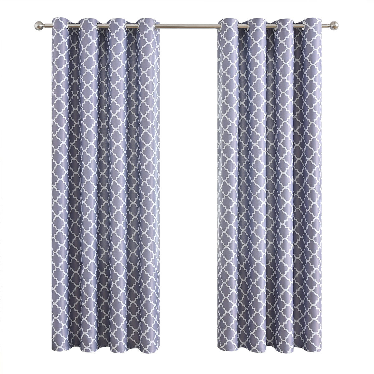 Rideaux imprimés marocains, 1 panneau, gris, 100*130cm/100*250cm/140*260cm
