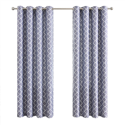 Rideaux imprimés marocains, 1 panneau, gris, 100*130cm/100*250cm/140*260cm
