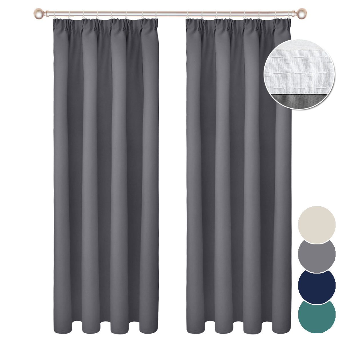 solid blackout curtain