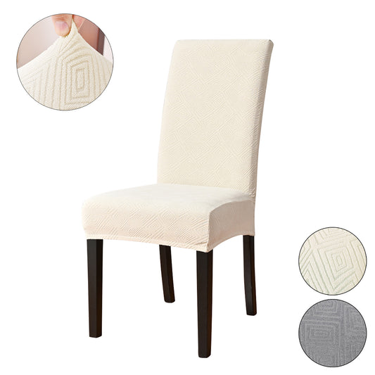 Jacquard Solid Stretch Banquet Chair Cover