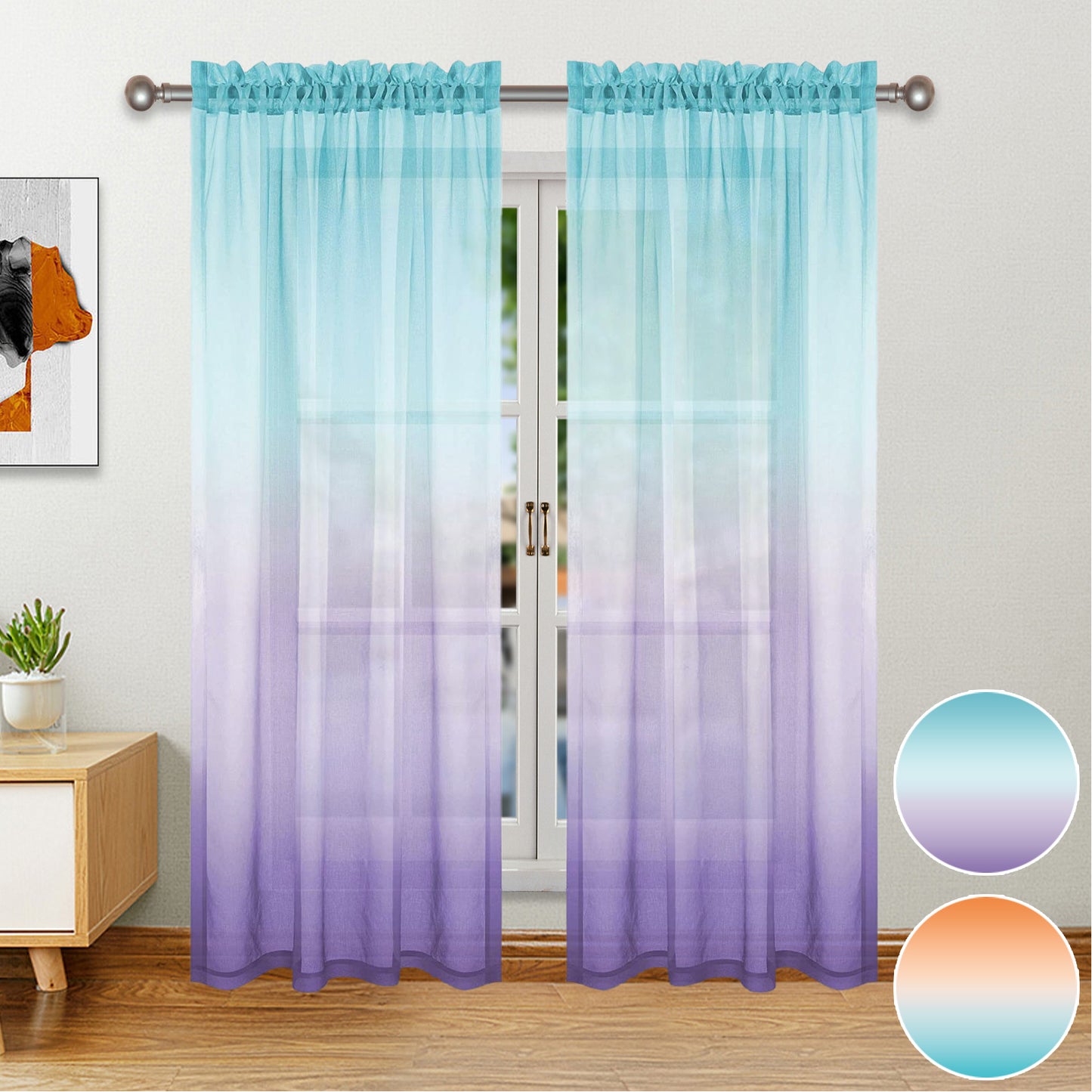 Curtain up and down gradient netting