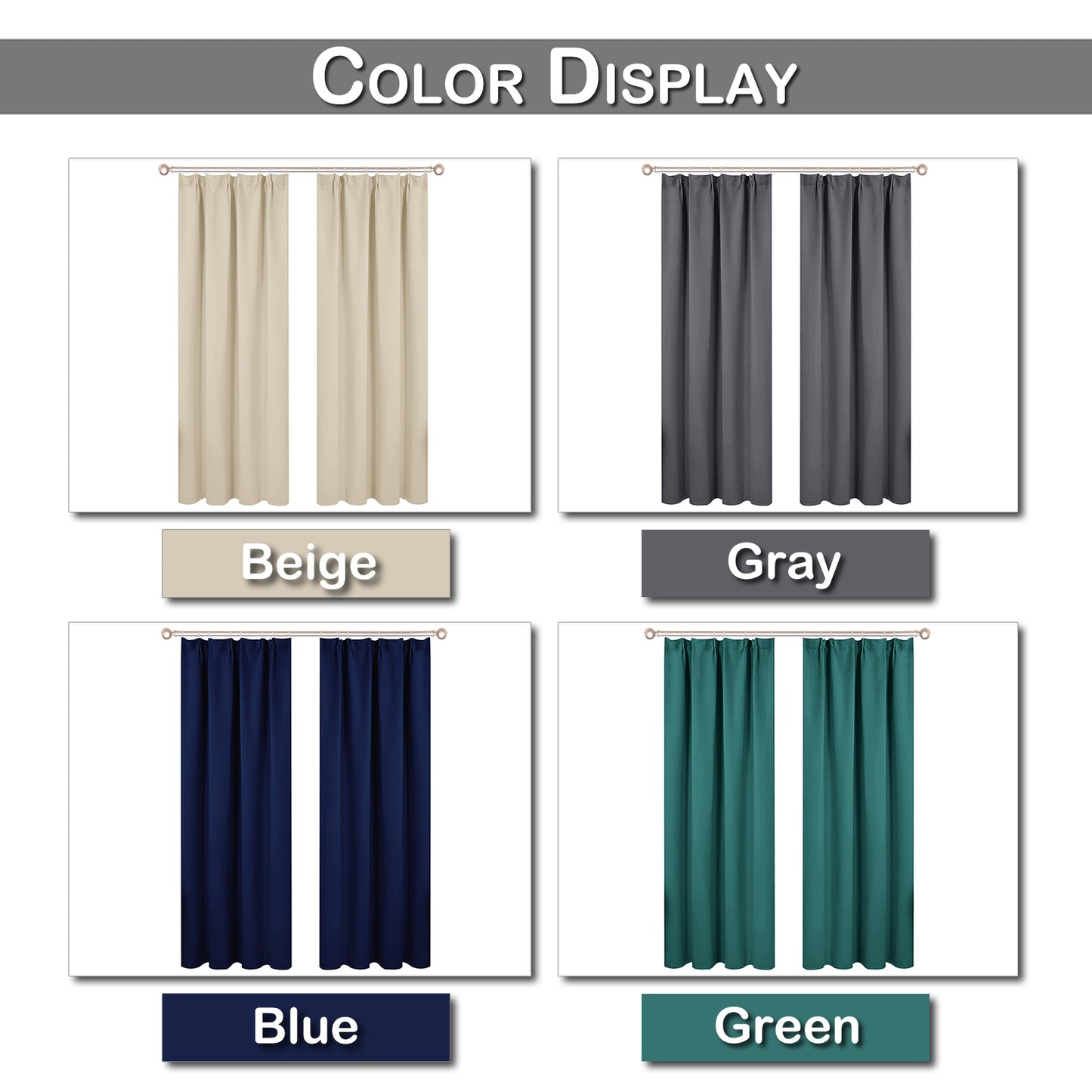 solid blackout curtain