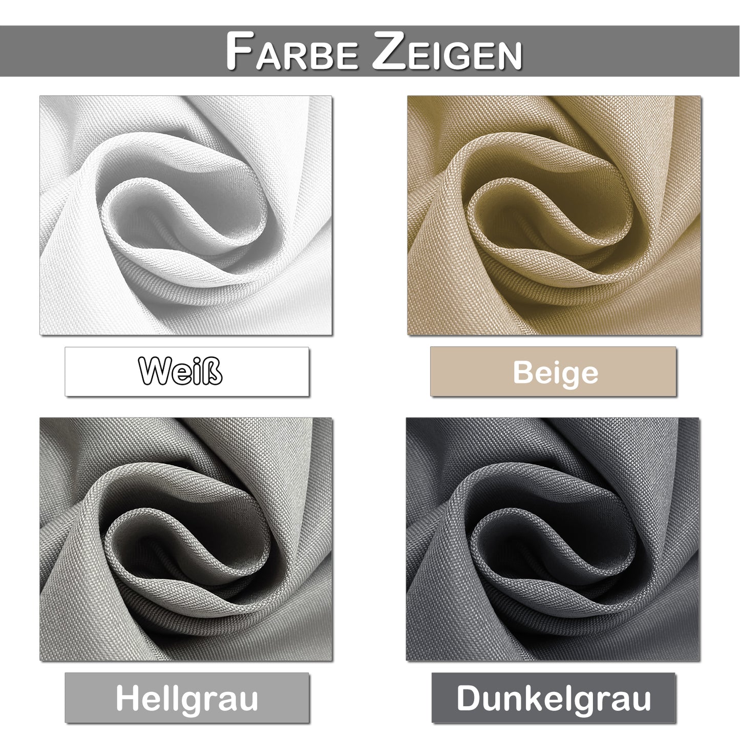 Wasserabweisender und Windstabiler Outdoor Vorhang für Terrasse und Garten