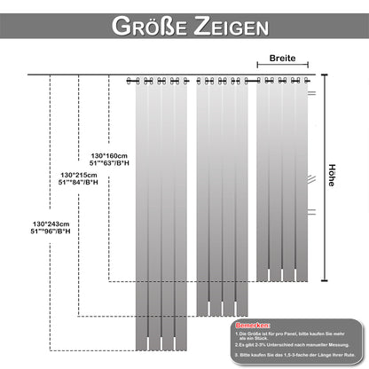 Verdunkelungsvorhang mit Tüll Overlay und Ausgestanzten Sternen – Einzelne Gardinenbahn