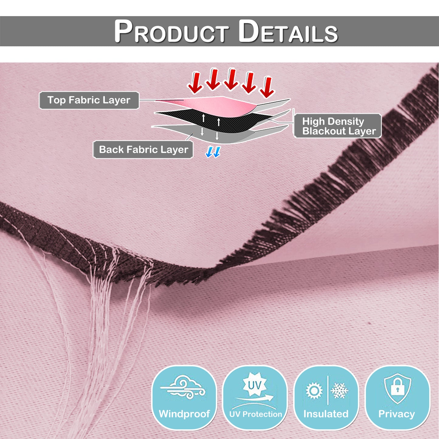 Double-Layer Blackout Curtain