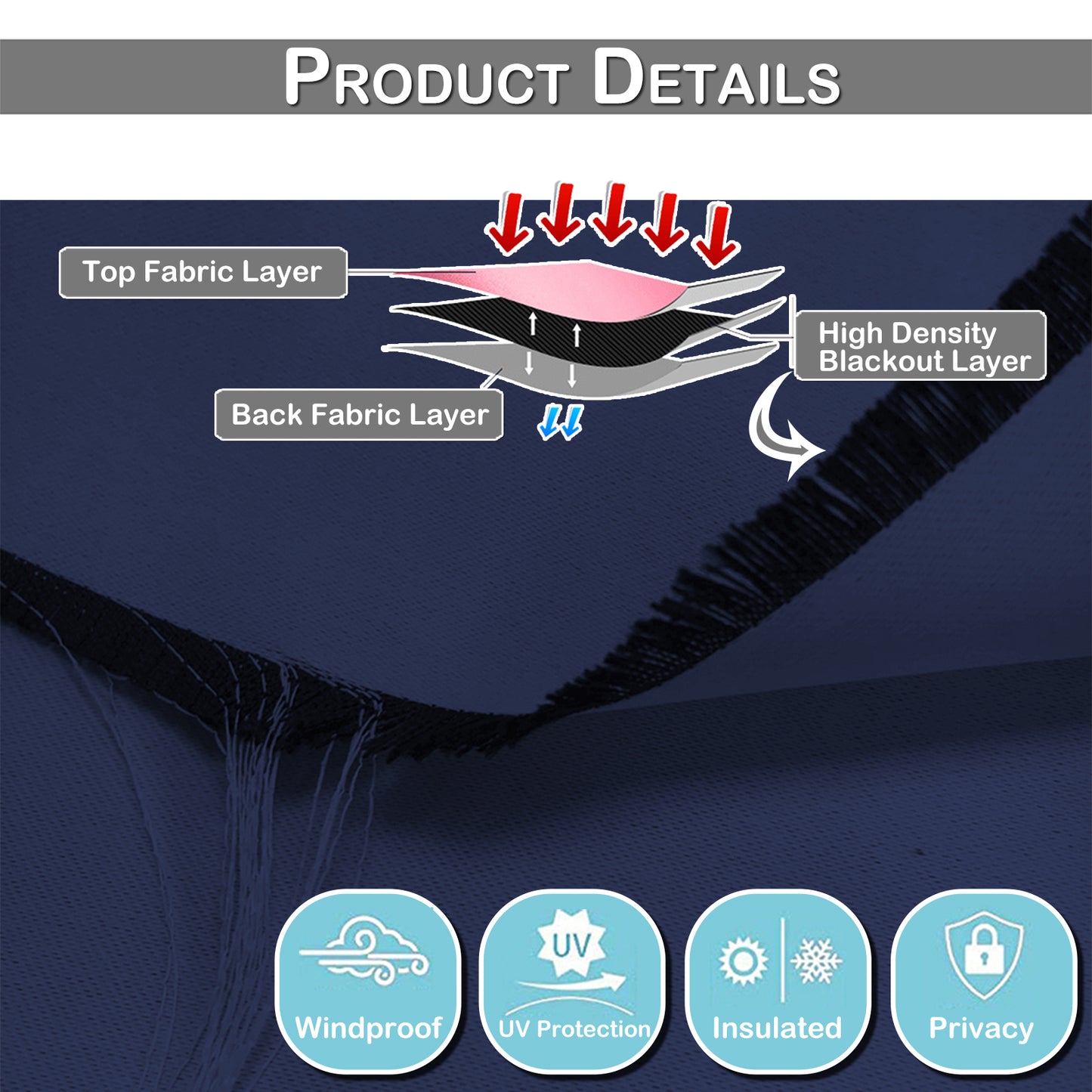 solid blackout curtain