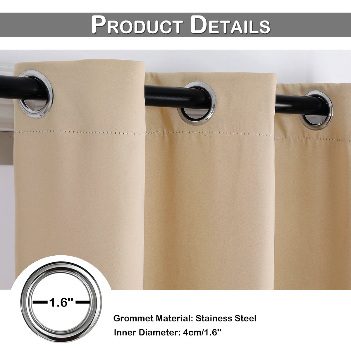 window curtain match for the curtain pole