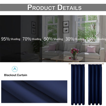 solid blackout curtain