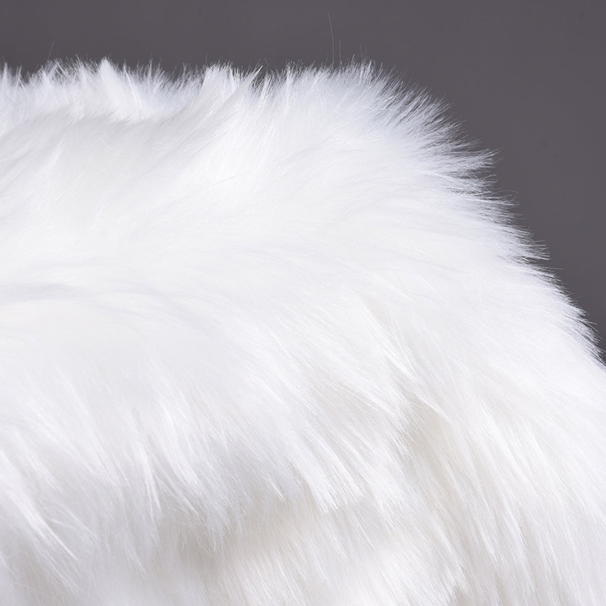Round Shaggy Rug, Faux Fur, Long Pile, Fluffy Rug