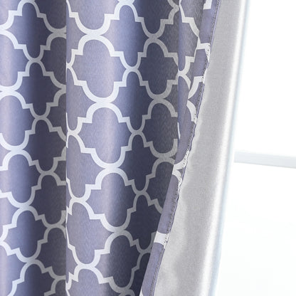 Rideaux imprimés marocains, 1 panneau, gris, 100*130cm/100*250cm/140*260cm