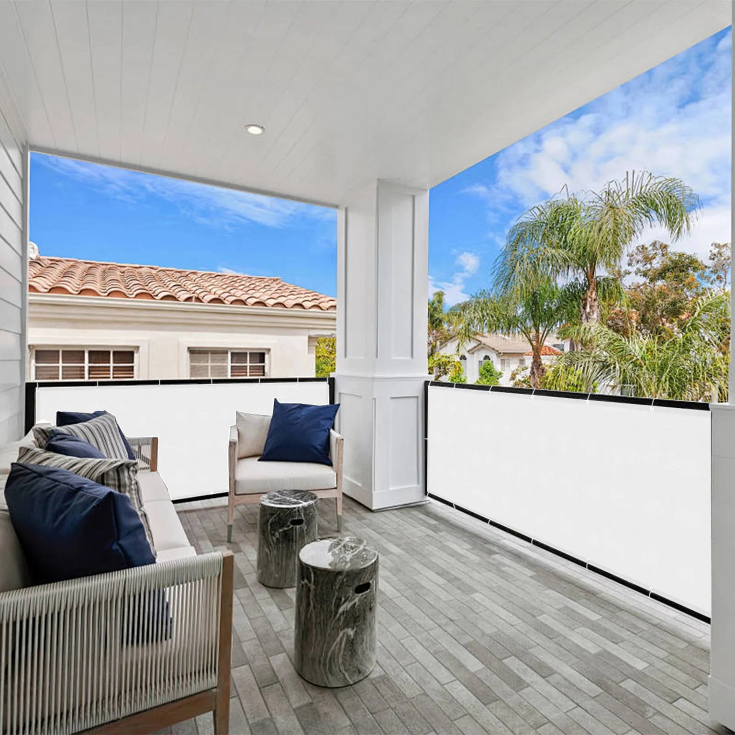 Outdoor Balkon Sichtschutzvorhang nach Maß · Ravello