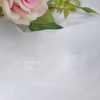 Waterproof Transparent Outdoor Curtain Voile White with Eyelets
