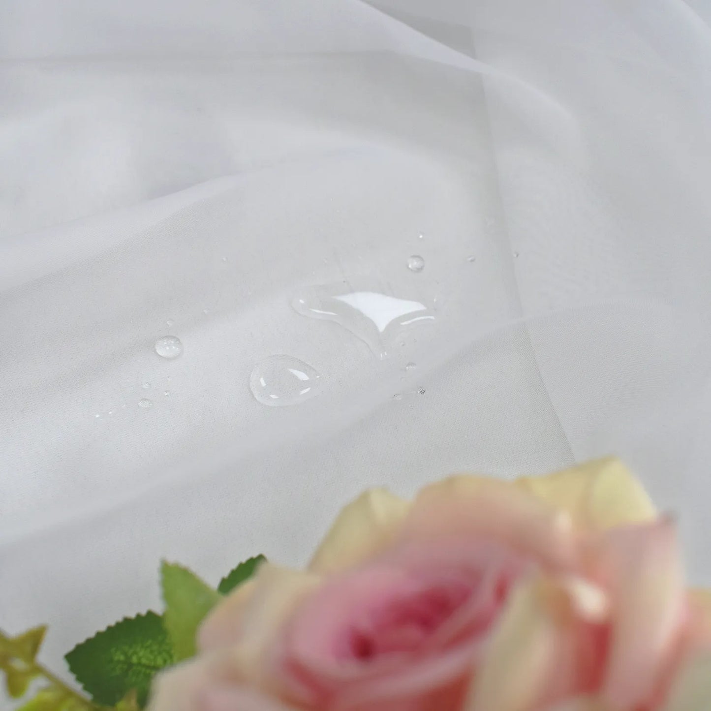 Transparente Outdoor Voile Gardine nach Maß · Silveta
