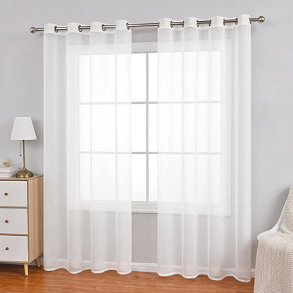 1 Panel Elegant Window Sheer Curtains