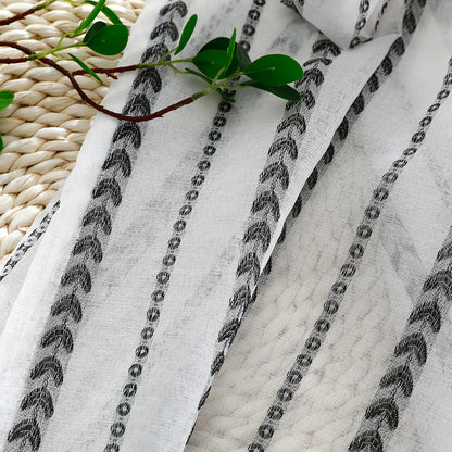 Sheer Curtains, 1 Panel, White, 100x130cm/100x250cm/140x260cm