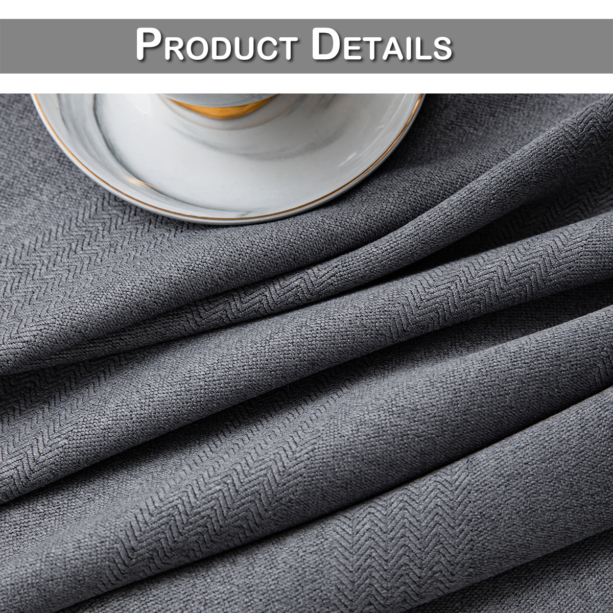100% Blackout Curtains, 1 Panel, Gray, 100*130cm/134*160cm/134*210cm/134*245cm
