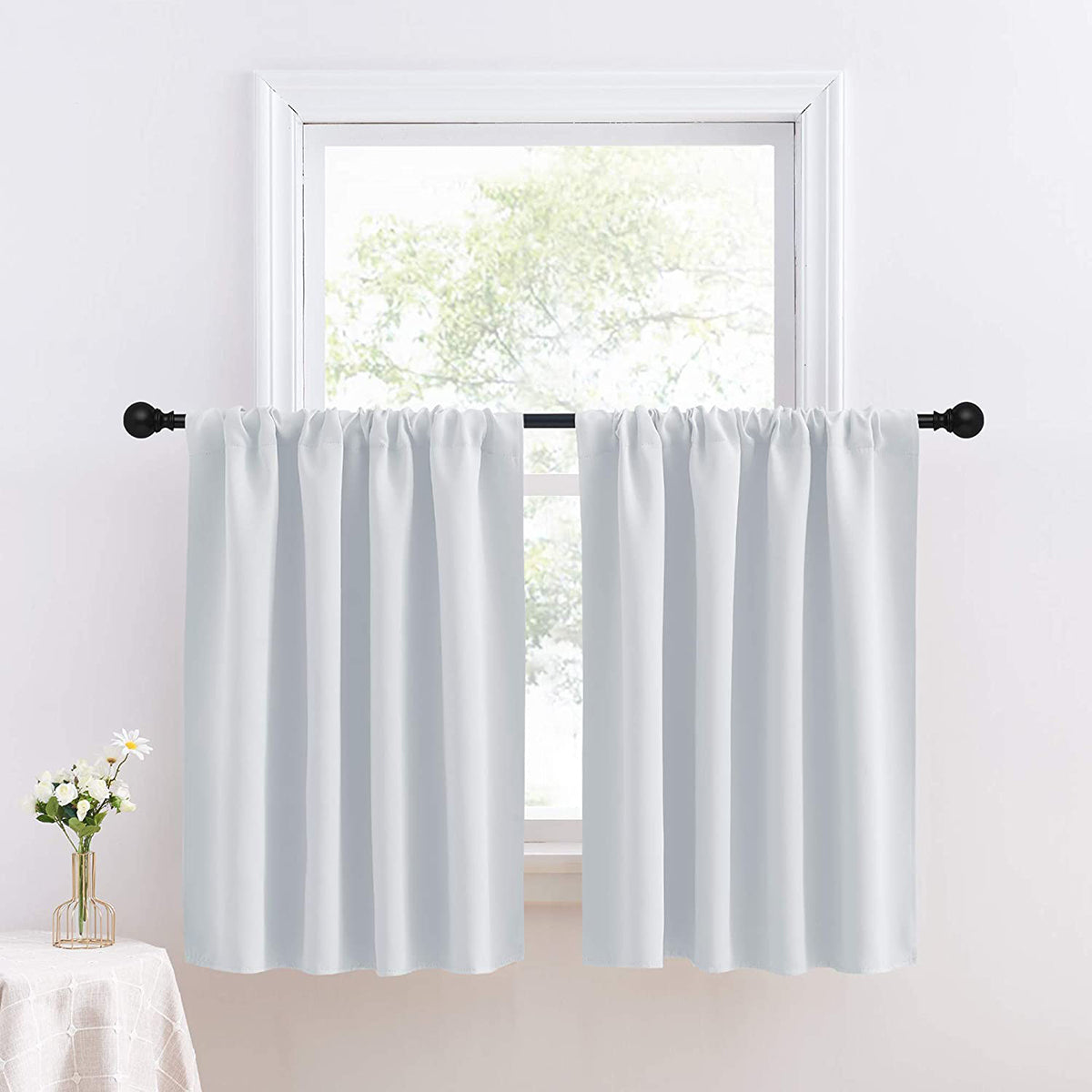 Thermal Blackout Small/Short Window Curtains 1 Panel