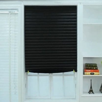 Self Adhesive Blind Balcony Shades Curtains, 1 Panel, White, 60*150cm/60*180cm/90*150cm/90*180cm