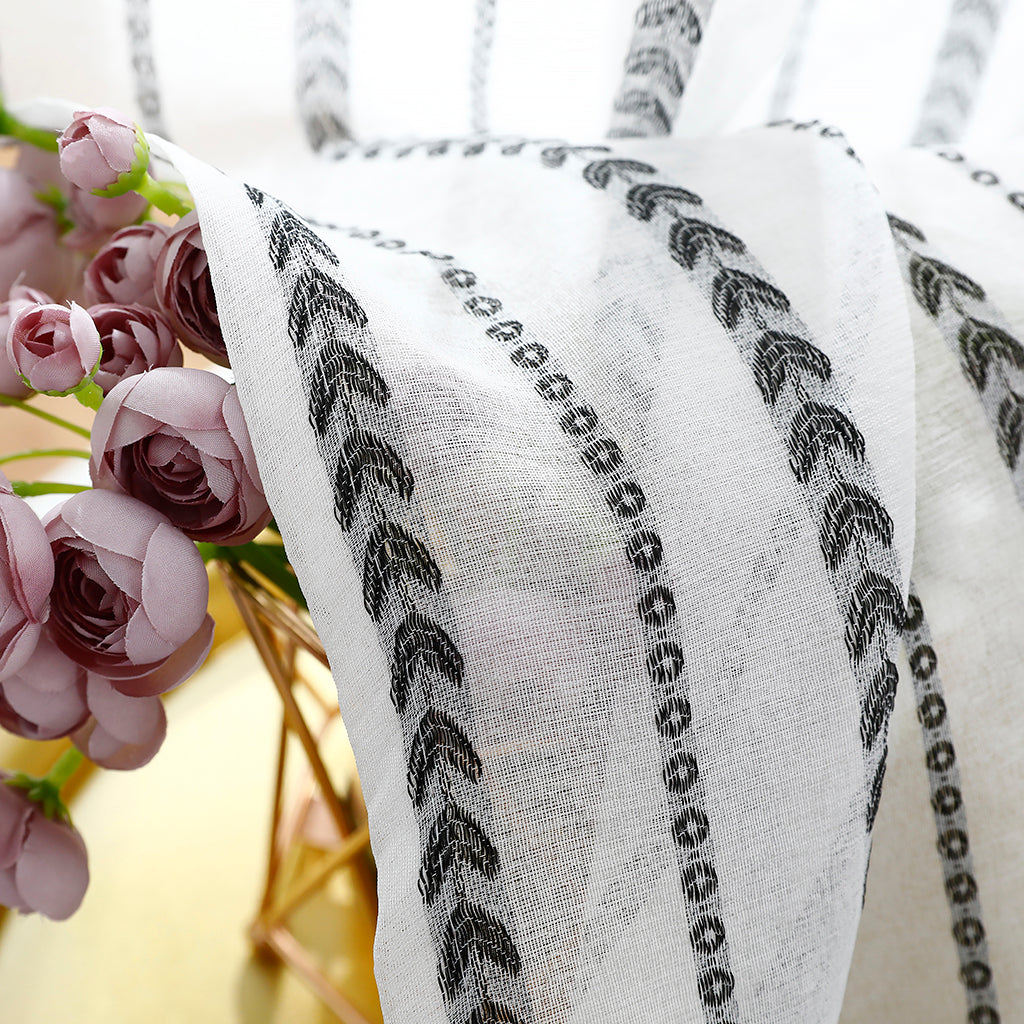 Sheer Curtains, 1 Panel, White, 100x130cm/100x250cm/140x260cm