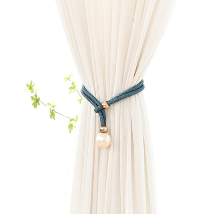 Embrasses à rideaux en perles, blanc/beige/doré/gris/rose/bleu