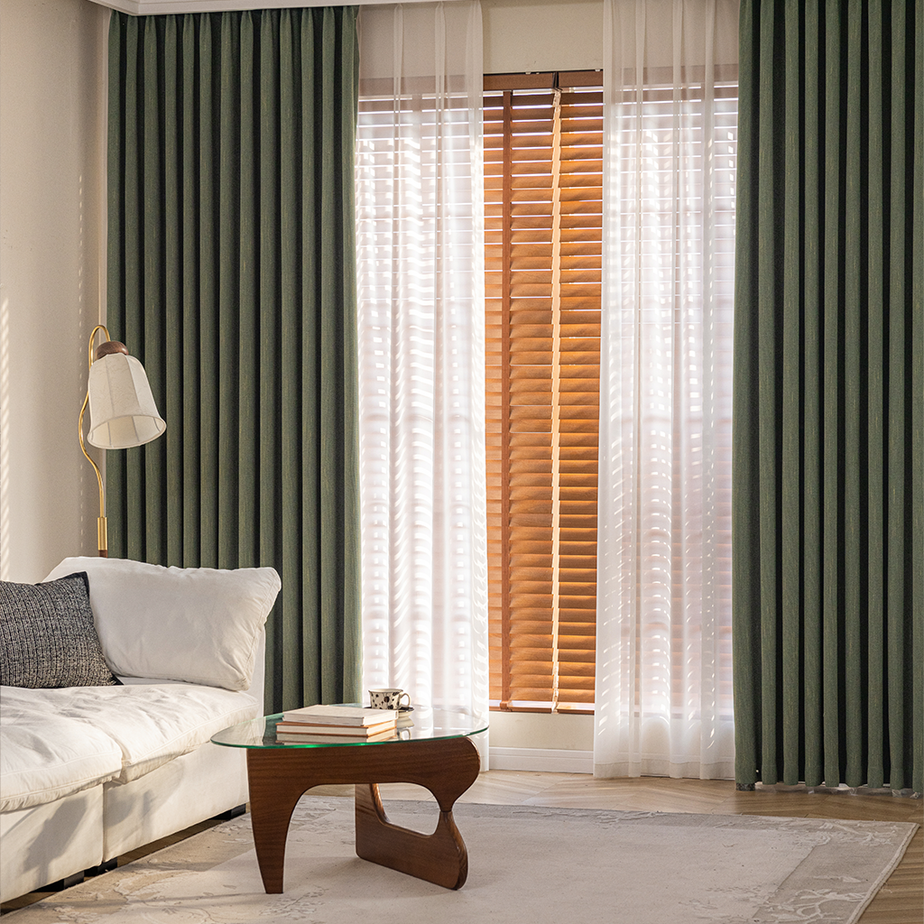 Custom-made structured blackout curtains · Asti 