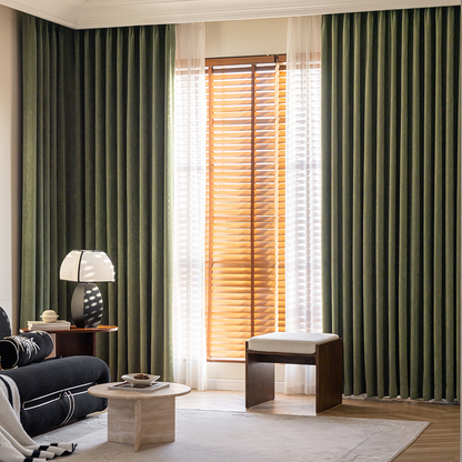Custom-made textured blackout curtains · Lucca 