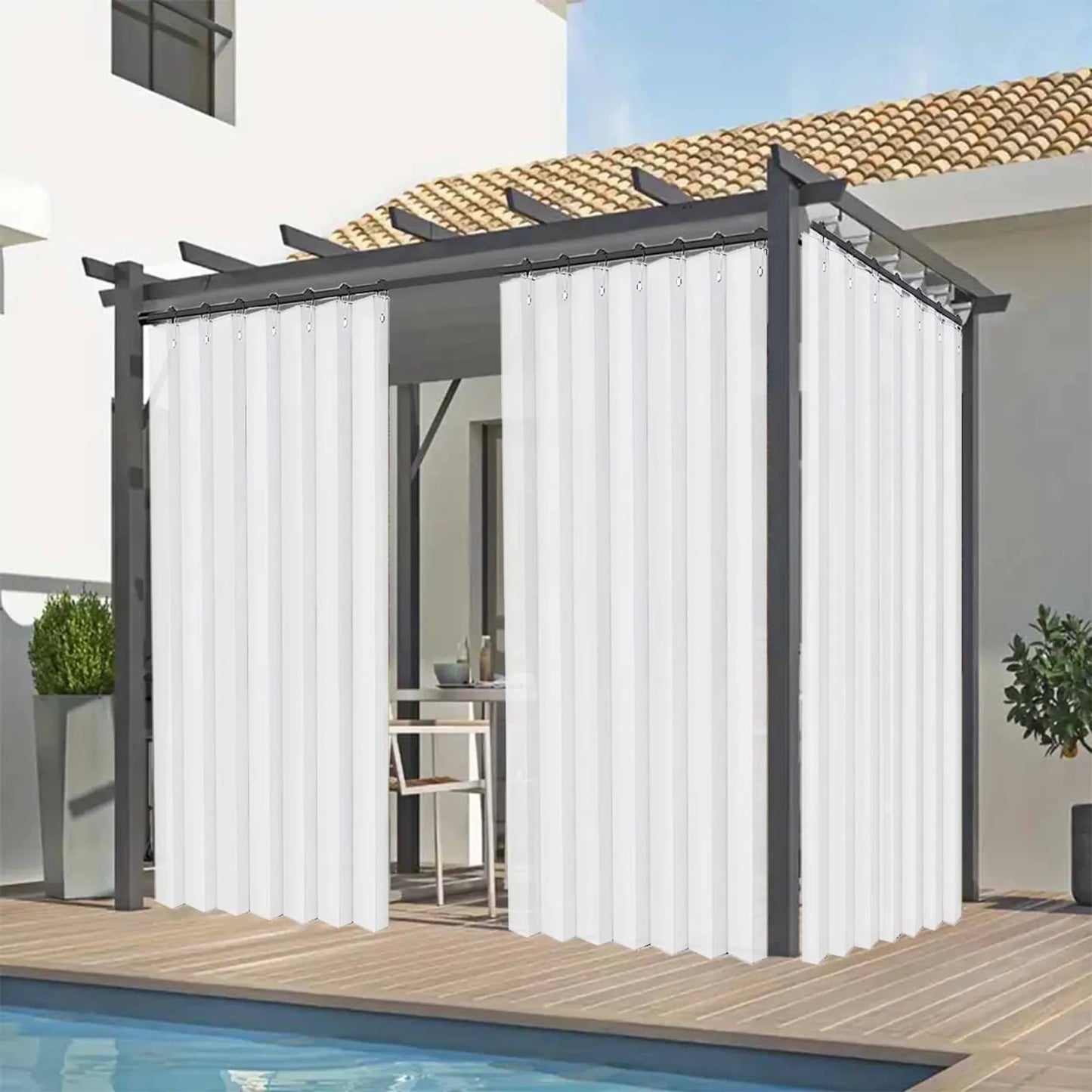 Wasserabweisender Outdoor Sichtschutzvorhang nach Maß · Alveron