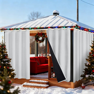 Heavy-duty outdoor blackout and thermal curtain made to measure · Borevia