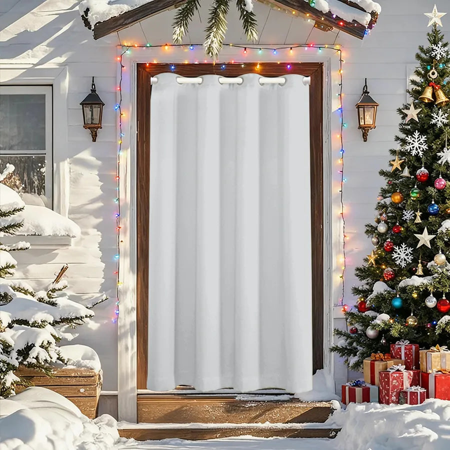 Soundproof and thermal insulating outdoor curtain made to measure · Arctivon