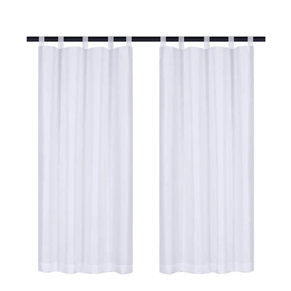 Leichte Outdoor Voile Gardine nach Maß mit Klettaufhängung · Calvera