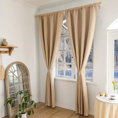 Rideau thermique épais sur mesure avec matelassage chevrons - Tessaro