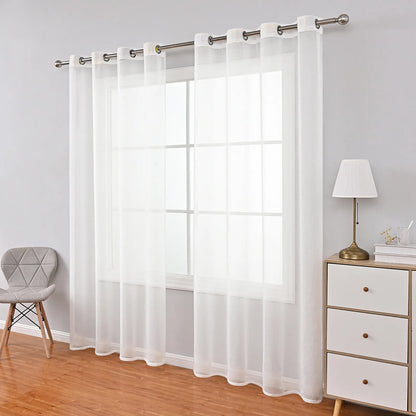 1 Panel Elegant Window Sheer Curtains