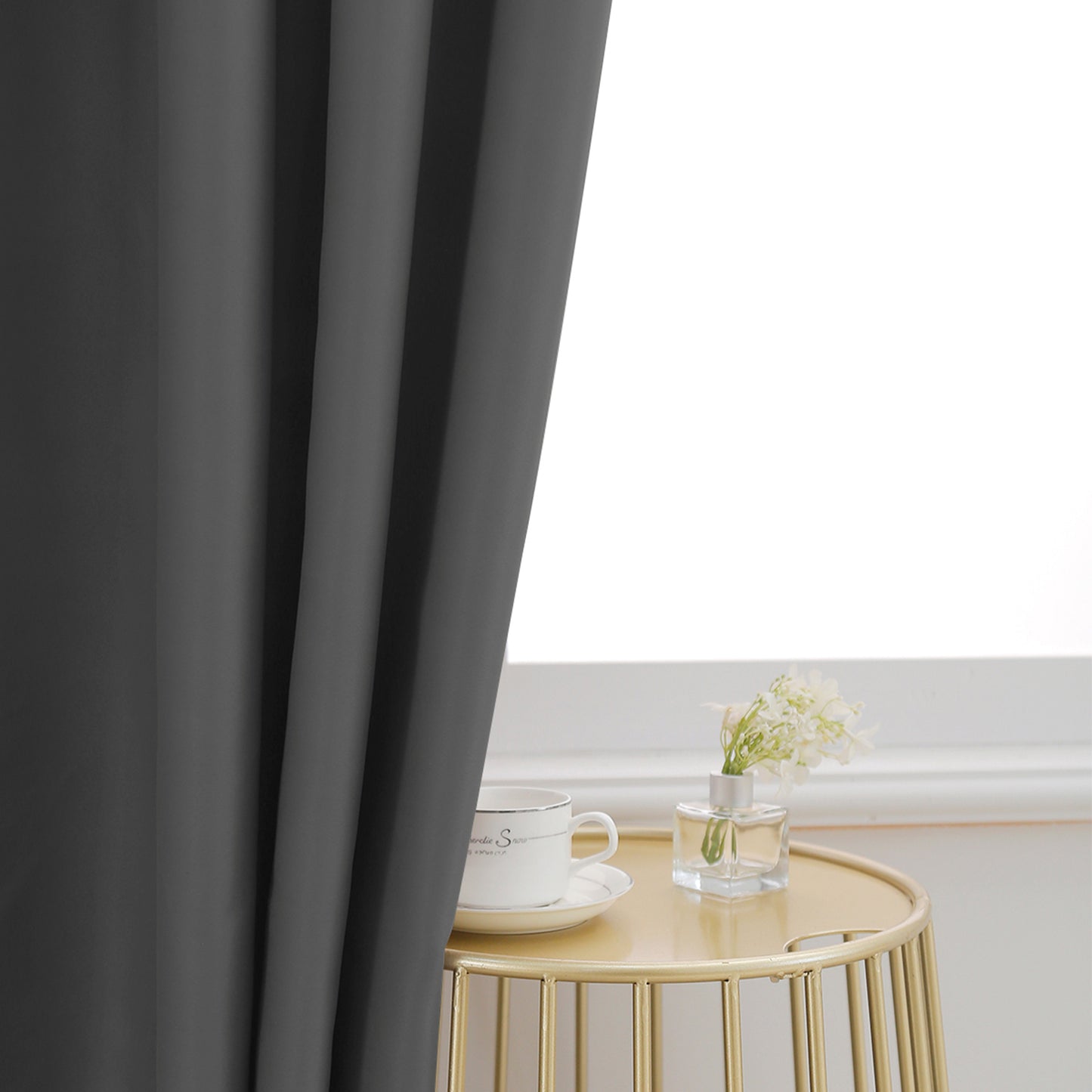 2 Panel Blackout Privacy Short Small Curtains