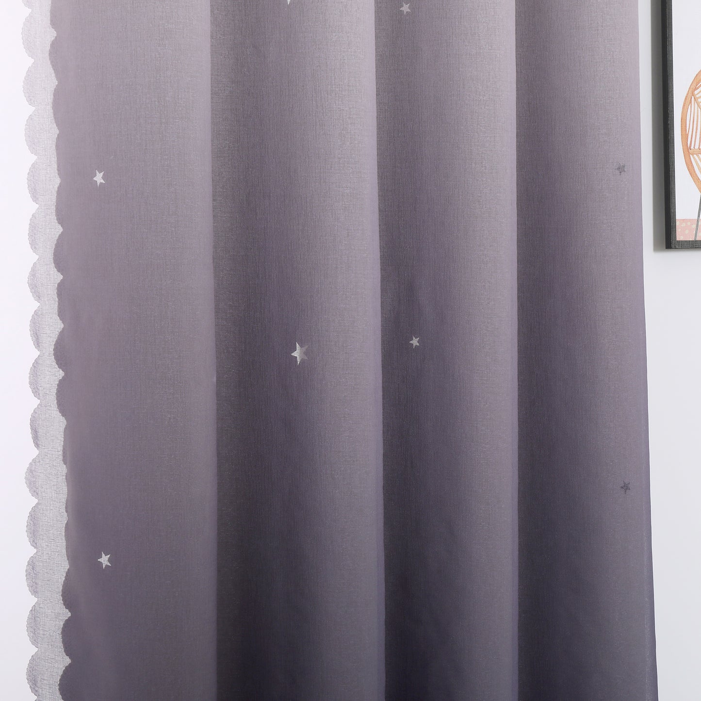 Double-Layer Blackout Curtains, 1 Panel, Purple, 132x160cm/132x213cm/132x243cm