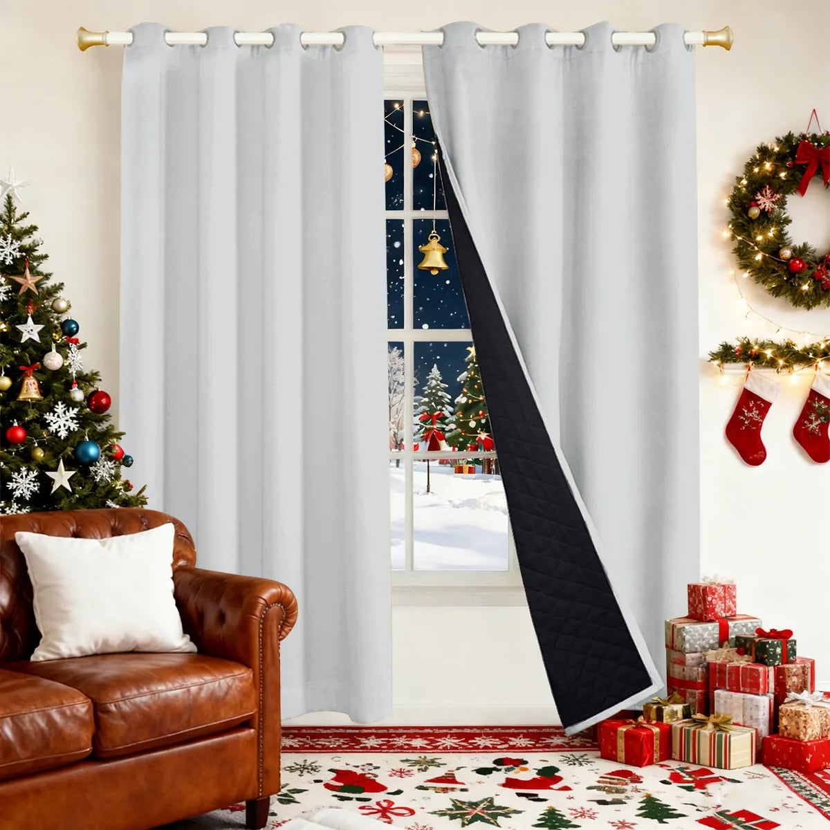 Heavy-duty outdoor blackout and thermal curtain made to measure · Borevia