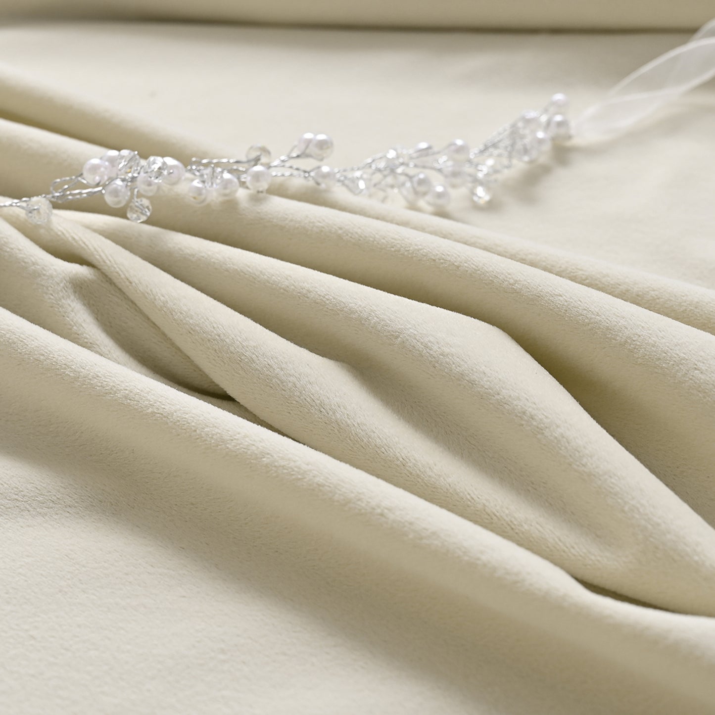 Frosted Fleece Curtains, 1 Panel, Beige, 132*164cm/132*214cm/132*241cm