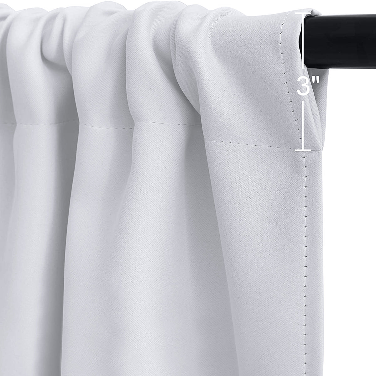 Thermal Blackout Small/Short Window Curtains 1 Panel