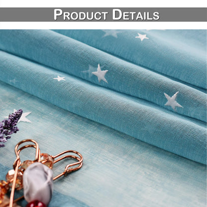 1 Panel Eyelets Window Sheer Curtains for Bedroom