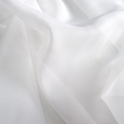 Waterproof Transparent Outdoor Curtain Voile White with Eyelets
