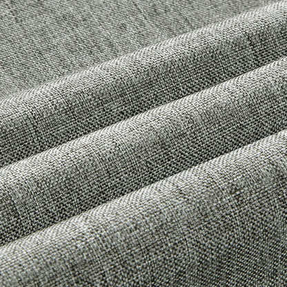 Linen-look shower curtain – water-repellent, including hooks, 1 piece (grey)