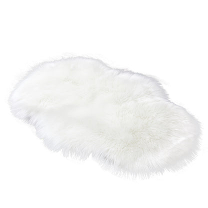 Fluffy faux fur rug, shaggy long pile rug, 60x90 cm