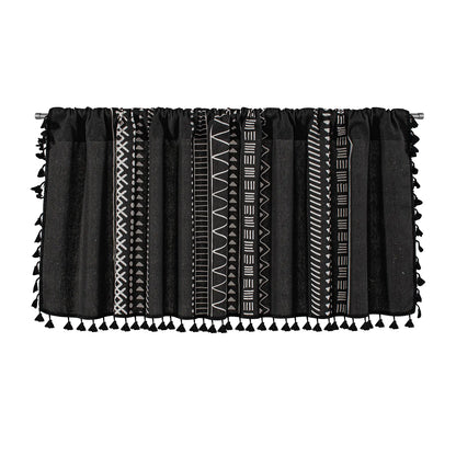 1 Panel Boho Tassel Kitchen Short Curtains Decor