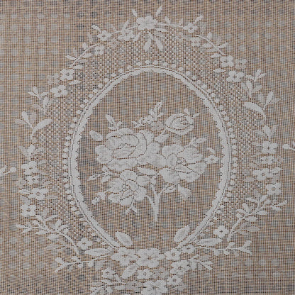 Voile Vorhänge Floral Spitze Rüschen Fenster Sheer Vorhänge Wohnzimmer Dekor 1 Panel