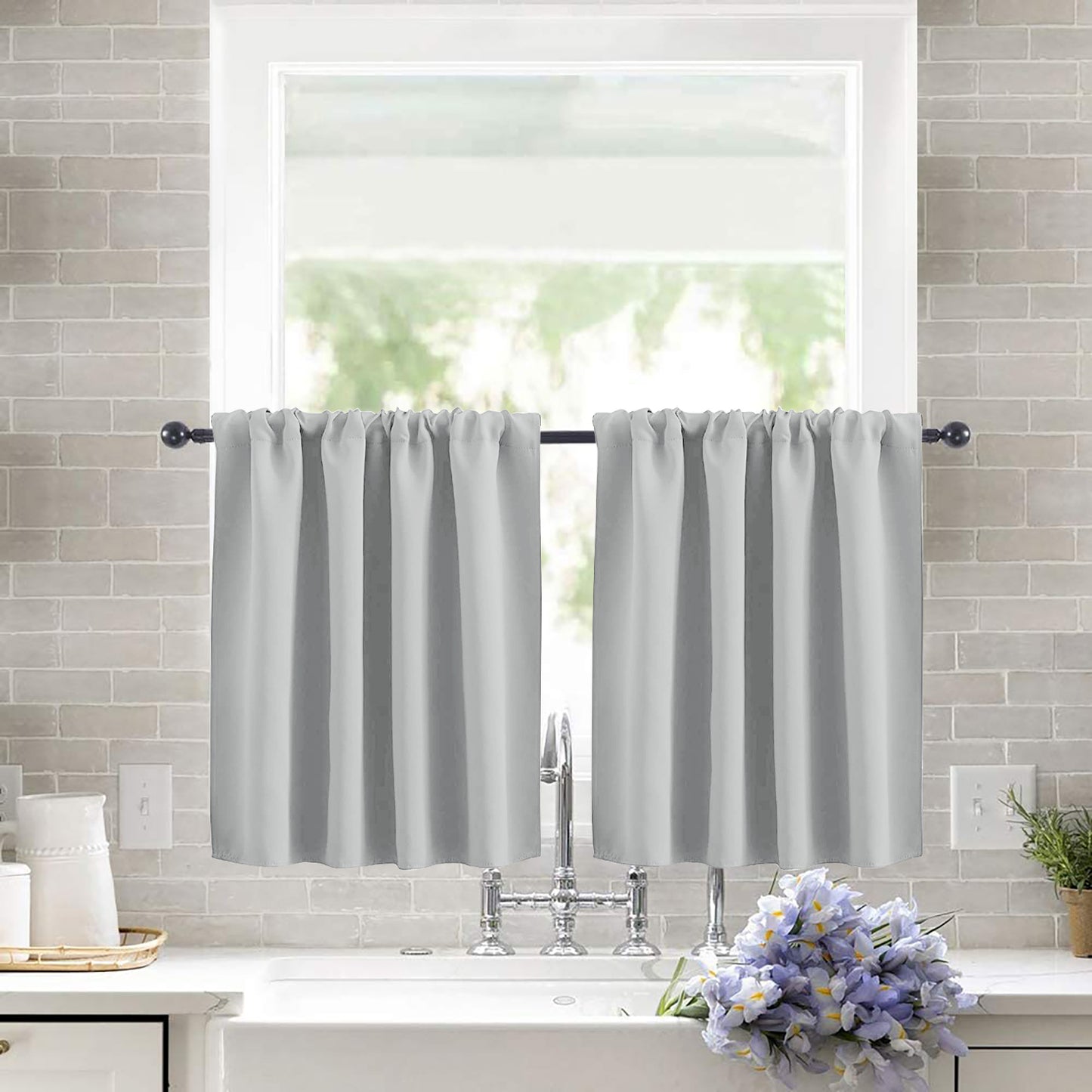 Thermal Blackout Small/Short Window Curtains 1 Panel